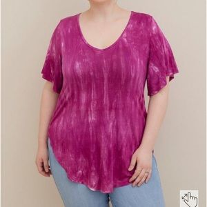 Torrid Favorite Tunic Super Soft V-Neck Raglan Bell Sleeve Tee